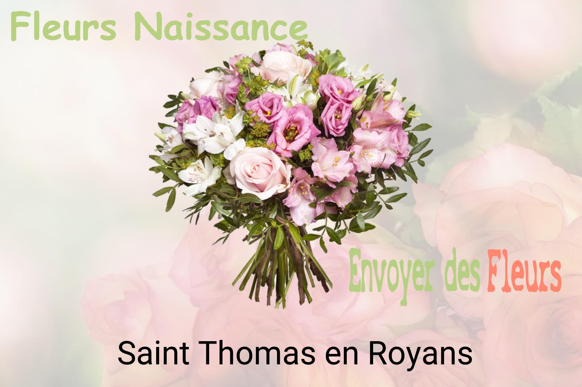 Bouquet de fleurs de naissance livré à Saint-Thomas-en-Royans